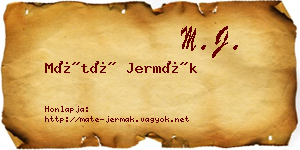 Máté Jermák névjegykártya